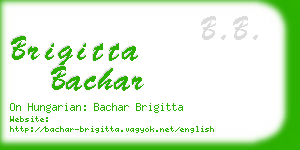 brigitta bachar business card